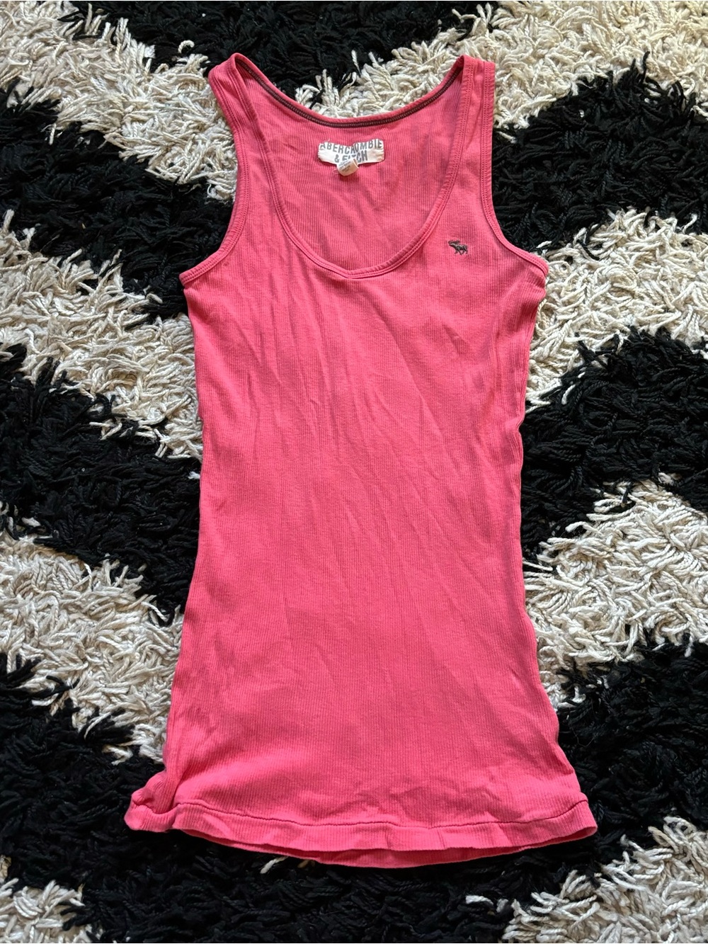 Abercrombie & Fitch Y2K Pink Scoop Neck Tank Top